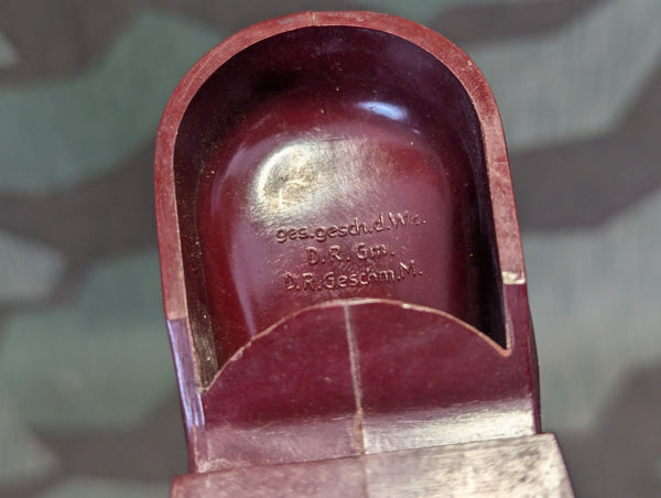 Puder Stiefel Bakelite Boot Powder Container Pudan