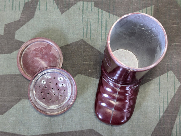 Puder Stiefel Bakelite Boot Powder Container Pudan