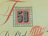 F58 Filtered Cigarette Sales Tin D.R.P.