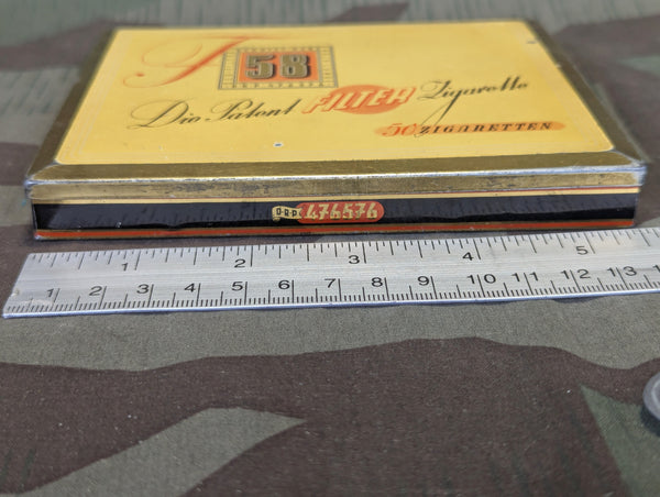 F58 Filtered Cigarette Sales Tin D.R.P.