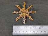 Celluloid Army Eagle and Sword Sweetheart Pin