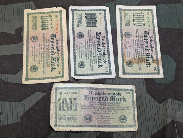 Reichsbanknote 1000 Marks (1920s Inflation Money)