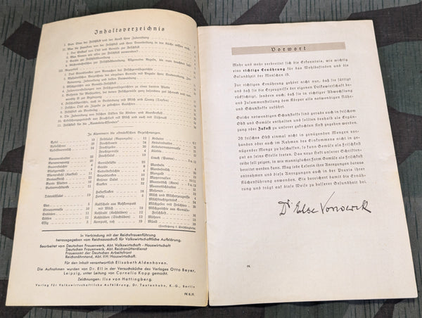 Deutschen Frauenwerk Fresh Food Recipe Book