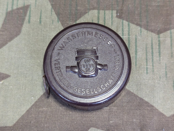 Bakelite Wassermesser Advertising Tape Measure