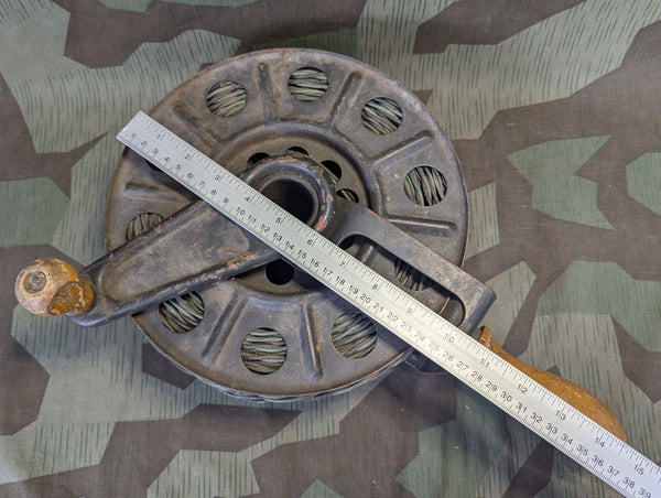 Large Wehrmacht Cable Reel 1940 with 2 Strand Wire