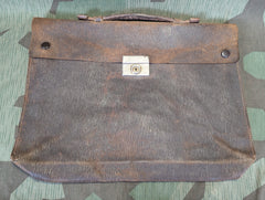 Pre-War German Roll-Up Briefcase w/ Key