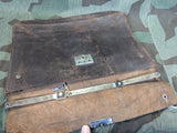Pre-War German Roll-Up Briefcase w/ Key