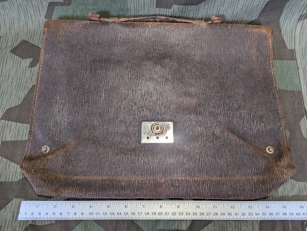 Pre-War German Roll-Up Briefcase w/ Key