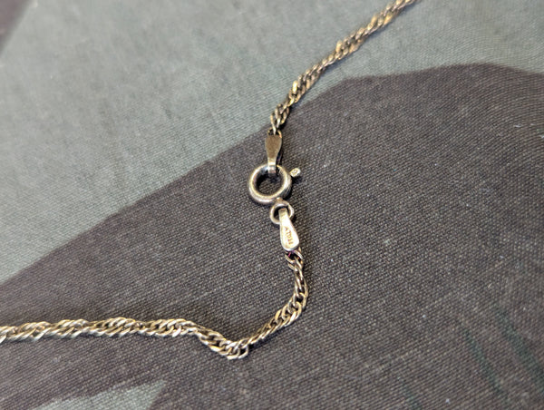 German Soldier Sweetheart Photo Necklace