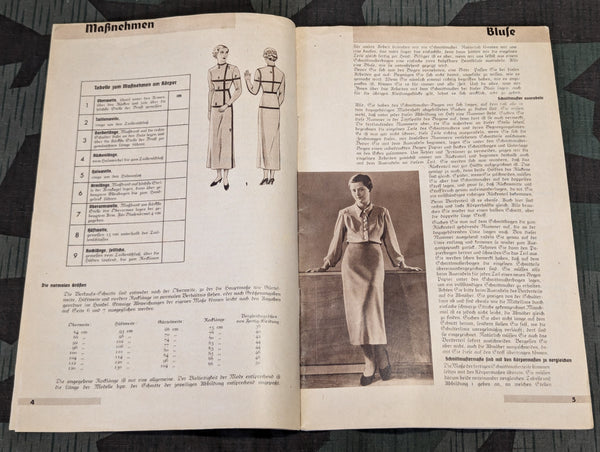 Gut Nähen für den Hausgebrauch Sewing Book Deutschen Frauenwerk