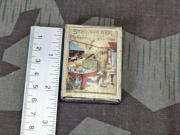 Prewar Stollwerck Peppermint Vending Machine Tin