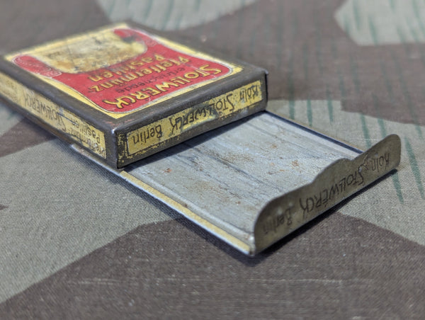 Prewar Stollwerck Peppermint Vending Machine Tin