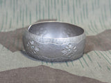 EM Handarbeit Neusilber Cuff Bracelet