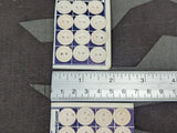 Original 14mm Paper Buttons on Card