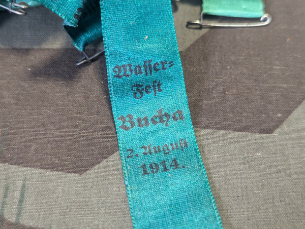 Wasserfest Bucha 1914 Ribbon Pins Large Lot