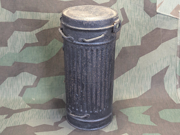 Black Painted Gas Mask Can