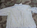 German Civilian Shirt Green and White Check 44" Chest