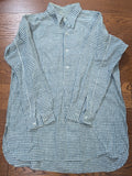 German Civilian Shirt Green and White Check 44" Chest