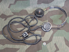 German Civilian Type Headset AS-IS WORKING