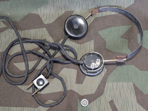 German Civilian Type Headset AS-IS WORKING