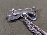 Sweetheart Bow Pin with Bullet Charms