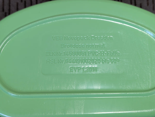 East German Green Bread Container