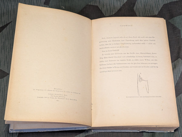 1943 Book About Fallschirmjäger General Ramcke AS-IS