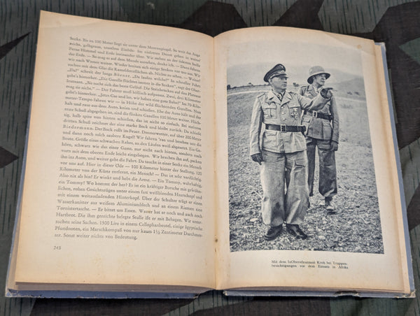 1943 Book About Fallschirmjäger General Ramcke AS-IS