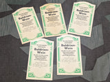 Lot of 5 Baldrian Wein Paper Labels