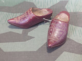 WWI Andenken Lille 1914-16 Tiny Wood Shoes Trench Art
