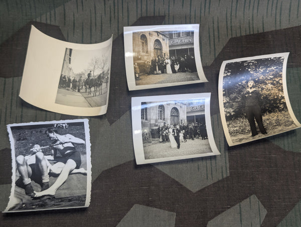 Lot of 5 Soldiers Pictures Kriegsmarine Wedding Etc...