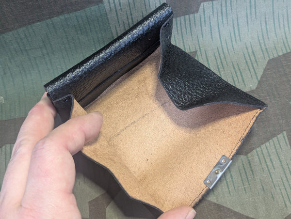 German Black Wallet with Coin Purse NOS