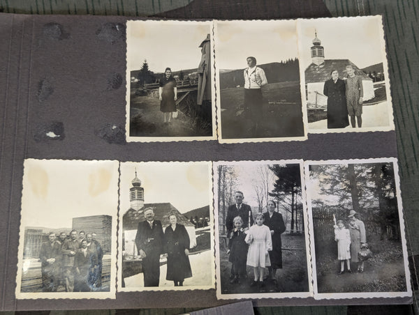 Three Pages from a Pre-War 1930s Photo Album