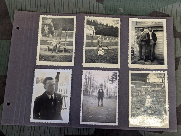 Three Pages from a Pre-War 1930s Photo Album