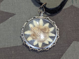 Edelweiss Flower Velvet Necklace