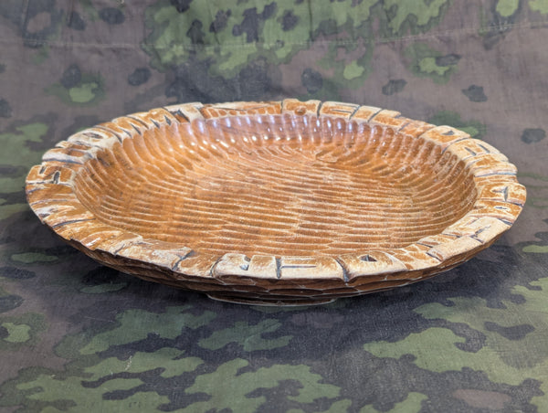 SS Wood Bread Plate Heil Dem Gast Der Zu Uns Kommt