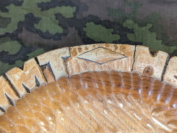 SS Wood Bread Plate Heil Dem Gast Der Zu Uns Kommt
