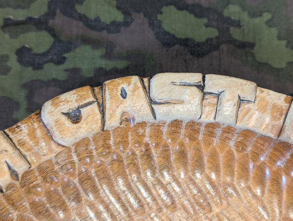 SS Wood Bread Plate Heil Dem Gast Der Zu Uns Kommt