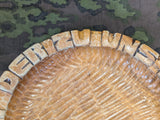 SS Wood Bread Plate Heil Dem Gast Der Zu Uns Kommt