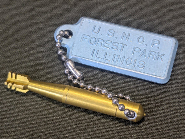 Torpedo Keychain Pendent USNOP Forest Park, IL