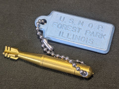 Torpedo Keychain Pendent USNOP Forest Park, IL
