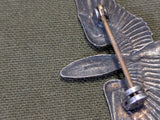 Army Air Corps Puffy Heart Sweetheart Pin Sterling