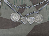 Charivari Dirndl Tracht Button Chain with Locket