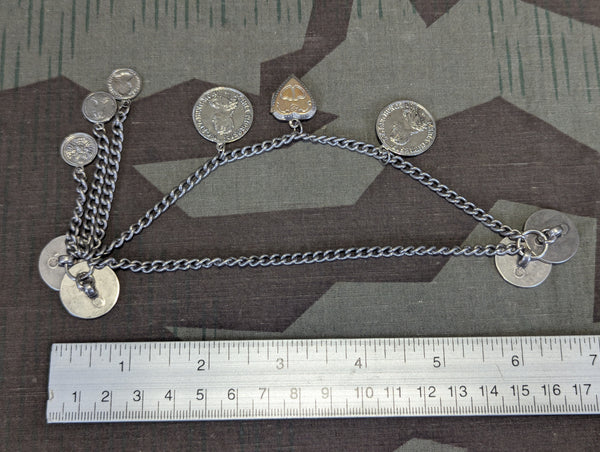 Charivari Dirndl Tracht Button Chain with Locket