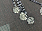 Charivari Dirndl Tracht Button Chain with Locket