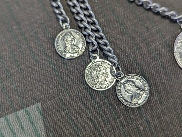 Charivari Dirndl Tracht Button Chain with Locket