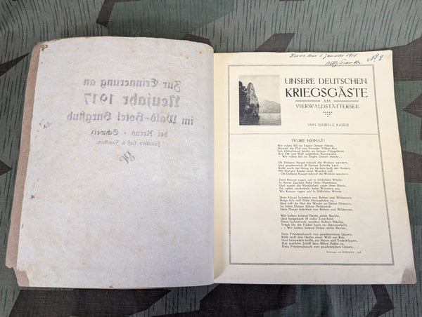 Unsere Deustchen Kriegsgäste 1917 (German War Guests) Switzerland