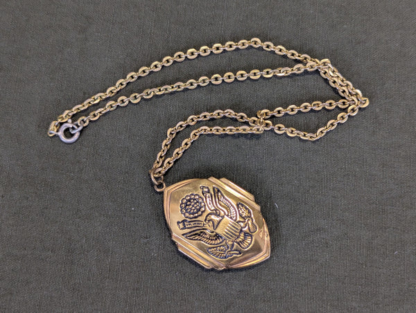 Sweetheart Locket Necklace He's In The Army Now