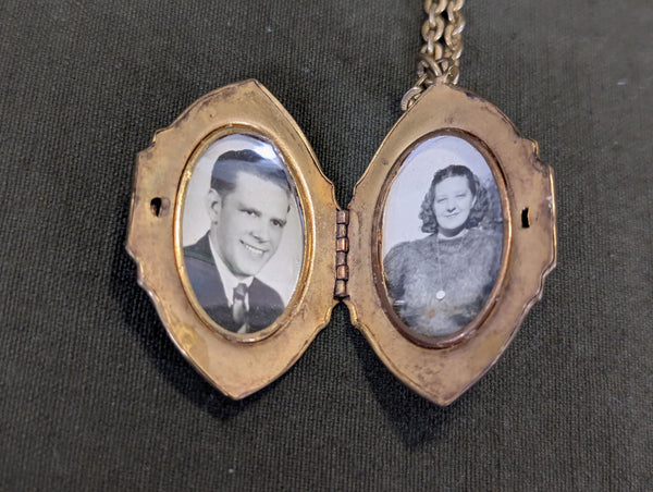 Sweetheart Locket Necklace He's In The Army Now
