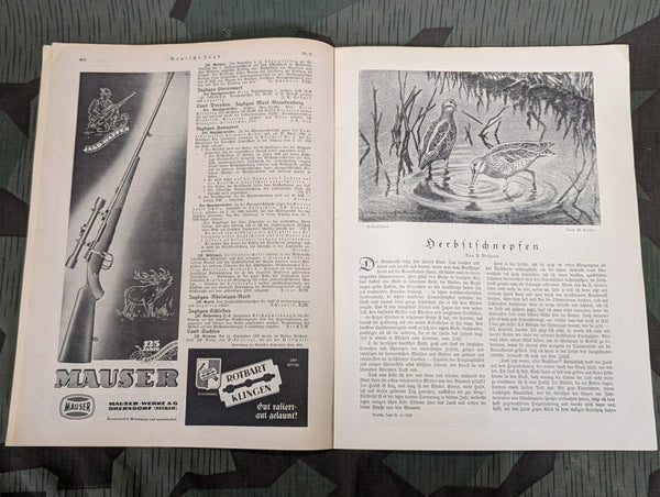 Deutsche Jagd Hunting Magazine 3 November 1939 Nr.31